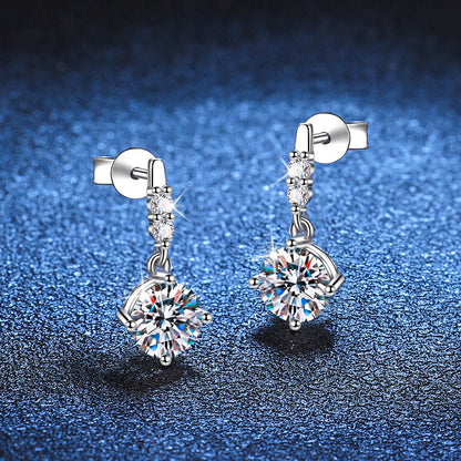 [Favorite]DYNAMIC TASSEL MOISSANITE DROP EARRINGS