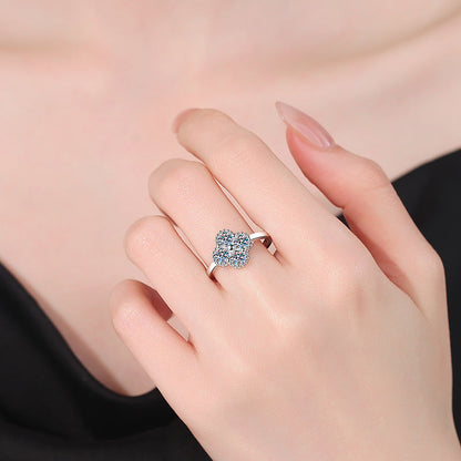 [Favorite]ELEGANT FOUR-LEAF CLOVER MOISSANITE RING