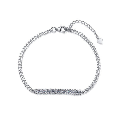 [Favorite]SMILING CURVE MOISSANITE BRACELET