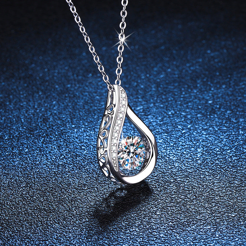 [Favorite]DANCING WATER DROP MOISSANITE NECKLACE