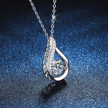 [Favorite]DANCING WATER DROP MOISSANITE NECKLACE