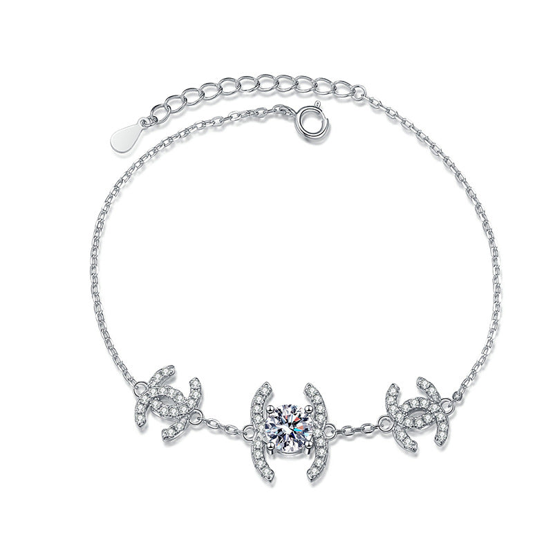 [Favorite]CLASSIC INTERLOCKING MOISSANITE BRACELET