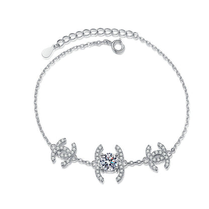 [Favorite]CLASSIC INTERLOCKING MOISSANITE BRACELET