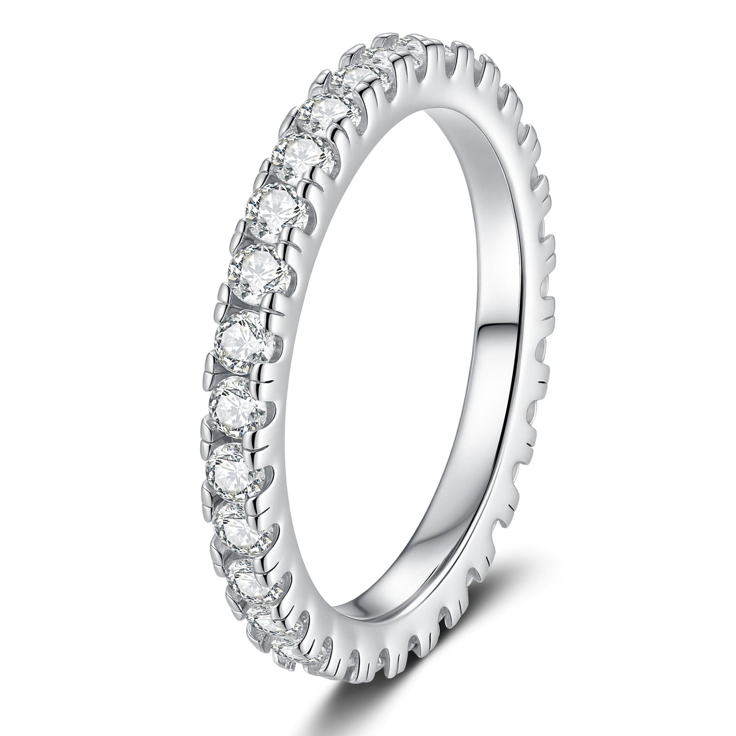 [Favorite]DAINTY 0.87CT FULL ETERNITY MOISSANITE RING