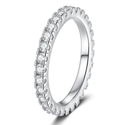 [Favorite]DAINTY 0.87CT FULL ETERNITY MOISSANITE RING