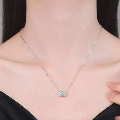 [Favorite]FULL-PAVE "HOURGLASS" MOISSANITE NECKLACE