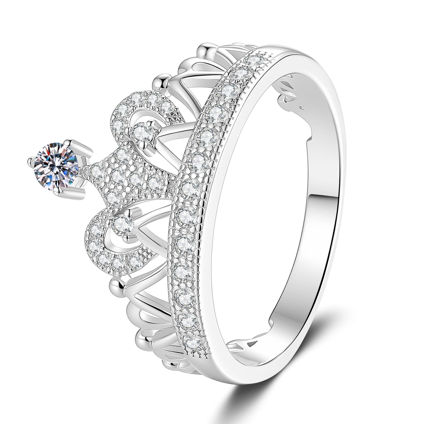 [Favorite]DREAMY CROWN MOISSANITE RING - 1.2CT ELEGANT PRINCESS STYLE