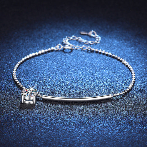 [Favorite]ELEGANT HALF-MOON CURVE MOISSANITE BRACELET
