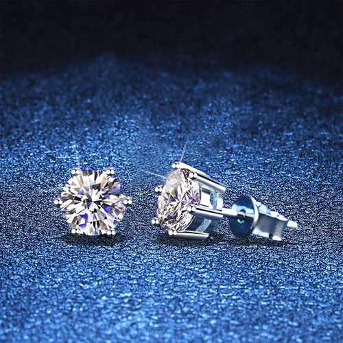 [Favorite]SIX-PRONG MOISSANITE EARRINGS