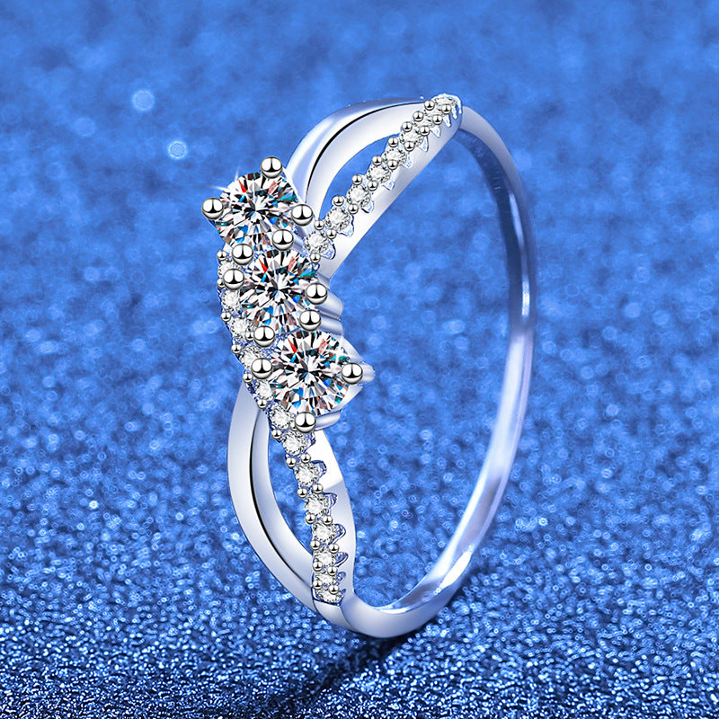 [Favorite]INTERTWINING LOVE MOISSANITE RING
