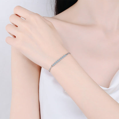 [Favorite]SMILING CURVE MOISSANITE BRACELET