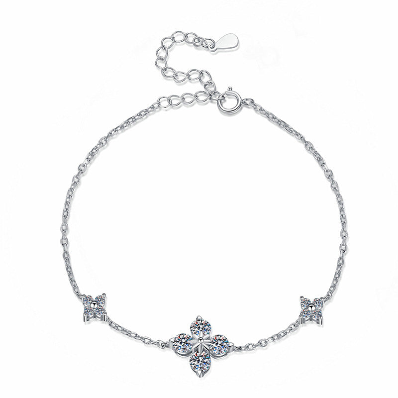 [Favorite]CLOVER LUCKY CHARM MOISSANITE BRACELET