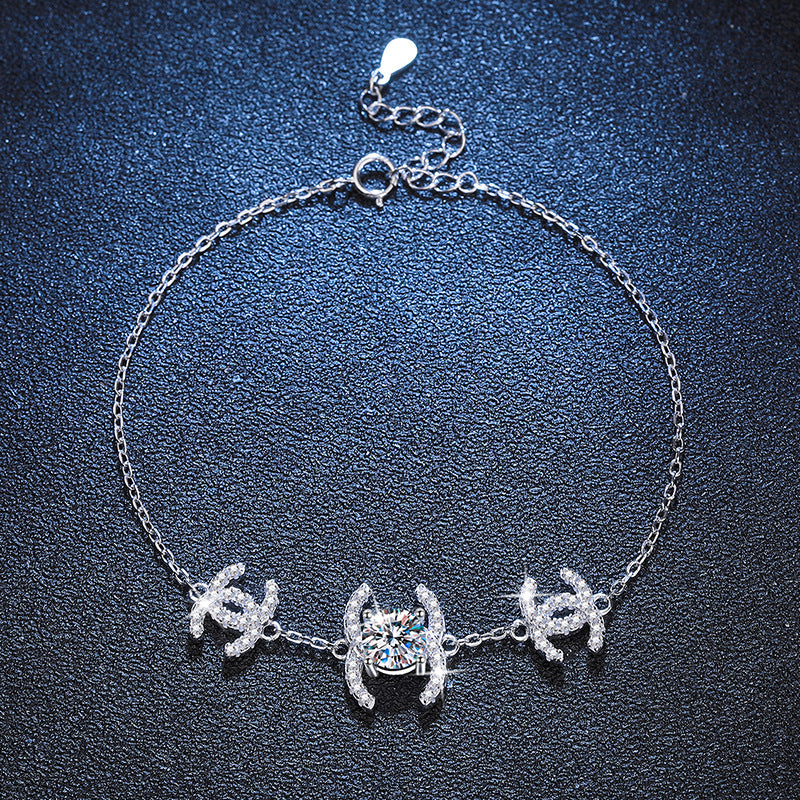 [Favorite]CLASSIC INTERLOCKING MOISSANITE BRACELET