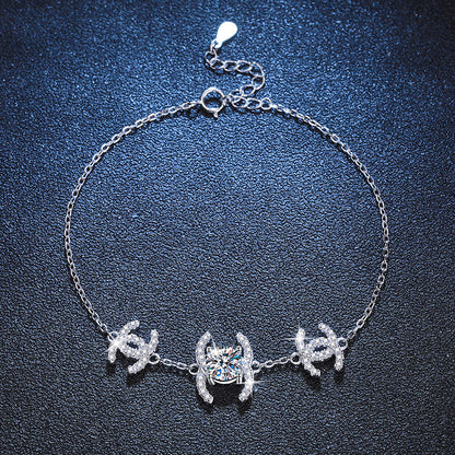 [Favorite]CLASSIC INTERLOCKING MOISSANITE BRACELET