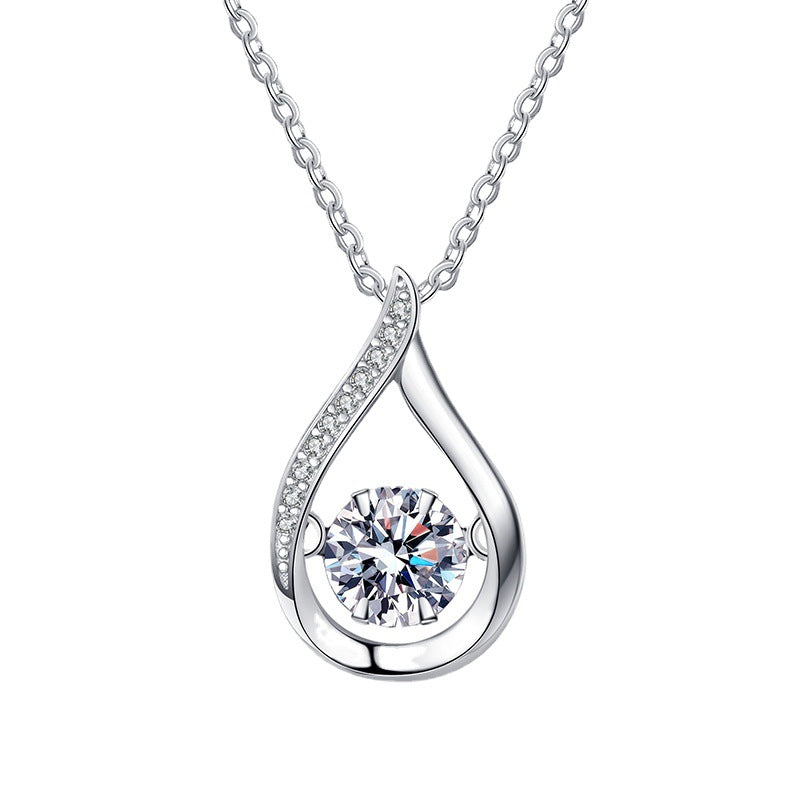 [Favorite]DANCING WATER DROP MOISSANITE NECKLACE