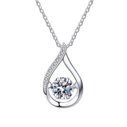 [Favorite]DANCING WATER DROP MOISSANITE NECKLACE