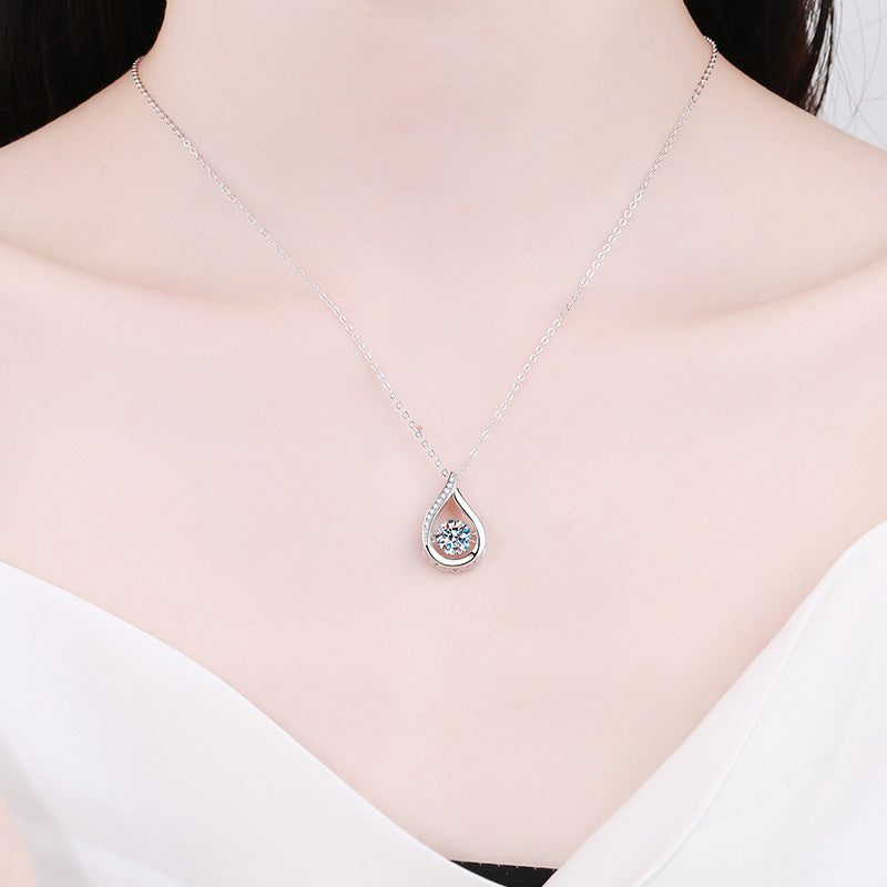 [Favorite]DANCING WATER DROP MOISSANITE NECKLACE