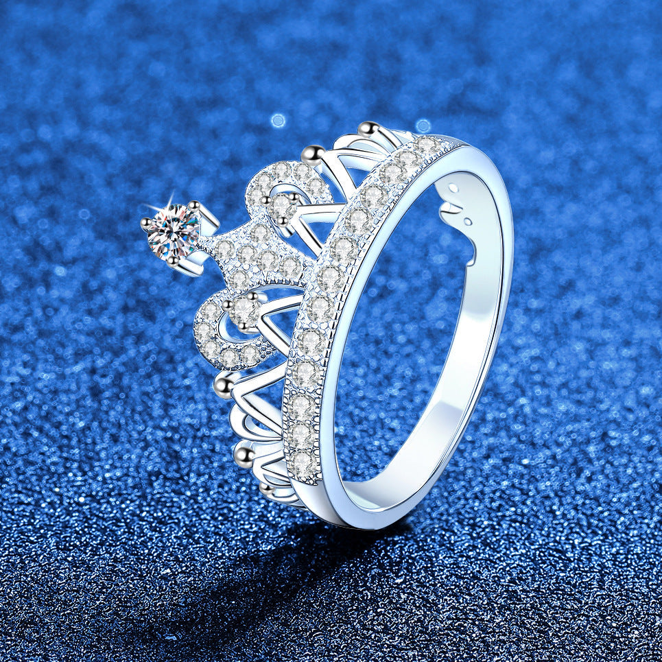 [Favorite]DREAMY CROWN MOISSANITE RING - 1.2CT ELEGANT PRINCESS STYLE