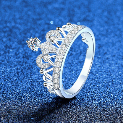 [Favorite]DREAMY CROWN MOISSANITE RING - 1.2CT ELEGANT PRINCESS STYLE