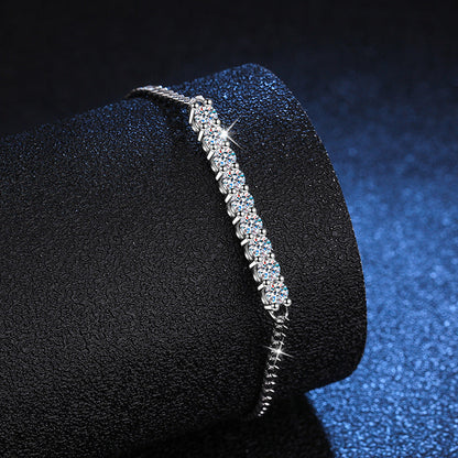 [Favorite]SMILING CURVE MOISSANITE BRACELET