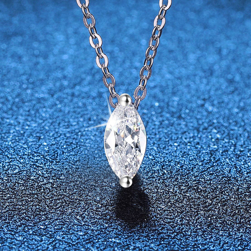 [Favorite]SOPHISTICATED MARQUISE-CUT MOISSANITE PENDANT NECKLACE