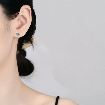 [Favorite]SIX-PRONG MOISSANITE EARRINGS