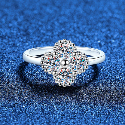 [Favorite]ELEGANT FOUR-LEAF CLOVER MOISSANITE RING