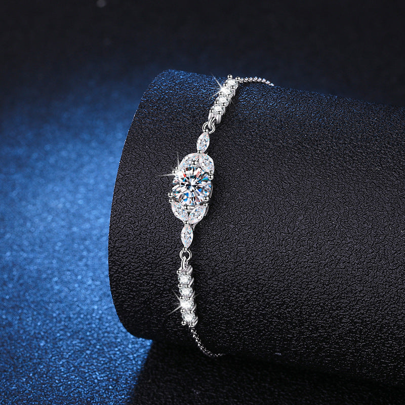 [Favorite]BLOOMING STAR-FLOWER MOISSANITE BRACELET