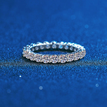 [Favorite]LUXURIOUS 2.2 CARAT FULL ETERNITY MOISSANITE RING