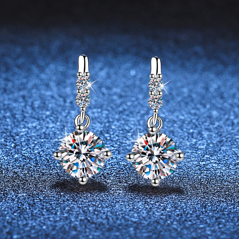 [Favorite]DYNAMIC TASSEL MOISSANITE DROP EARRINGS