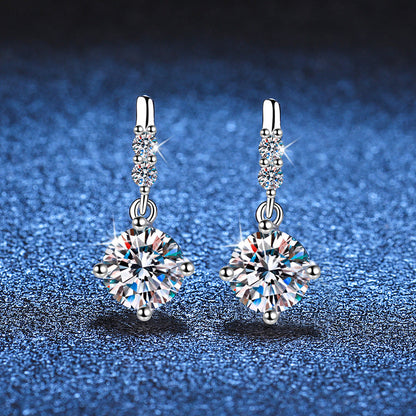 [Favorite]DYNAMIC TASSEL MOISSANITE DROP EARRINGS