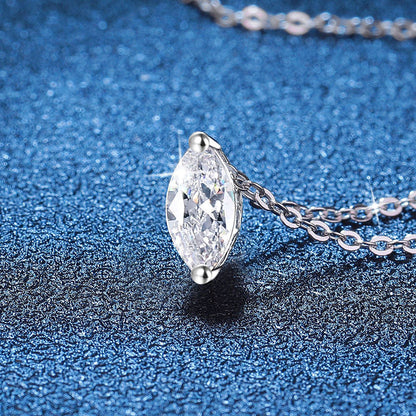 [Favorite]SOPHISTICATED MARQUISE-CUT MOISSANITE PENDANT NECKLACE