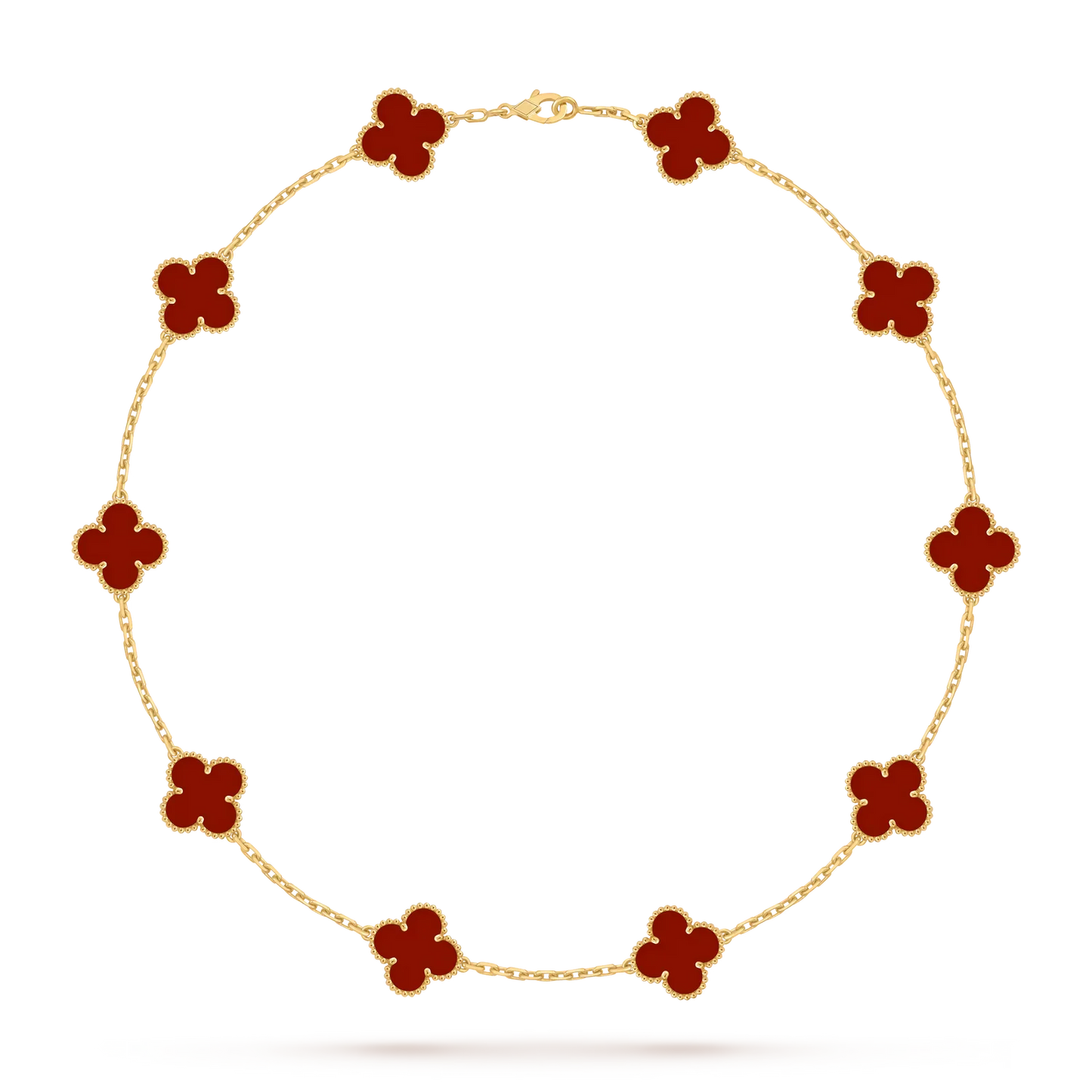 [Favorite]CLASSIC LUCKY 10-MOTIF CLOVER NECKLACE GOLD COLLECTION