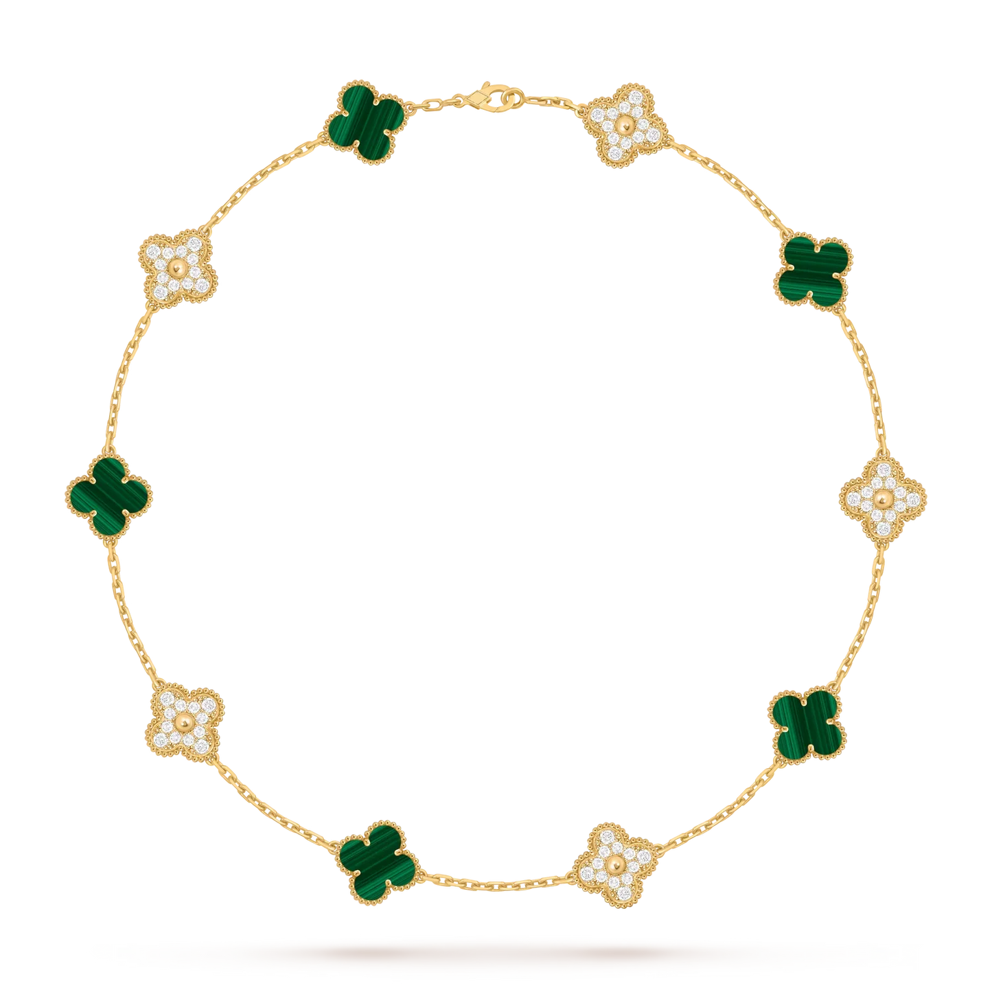 [Favorite]CLASSIC LUCKY 10-MOTIF CLOVER NECKLACE GOLD COLLECTION
