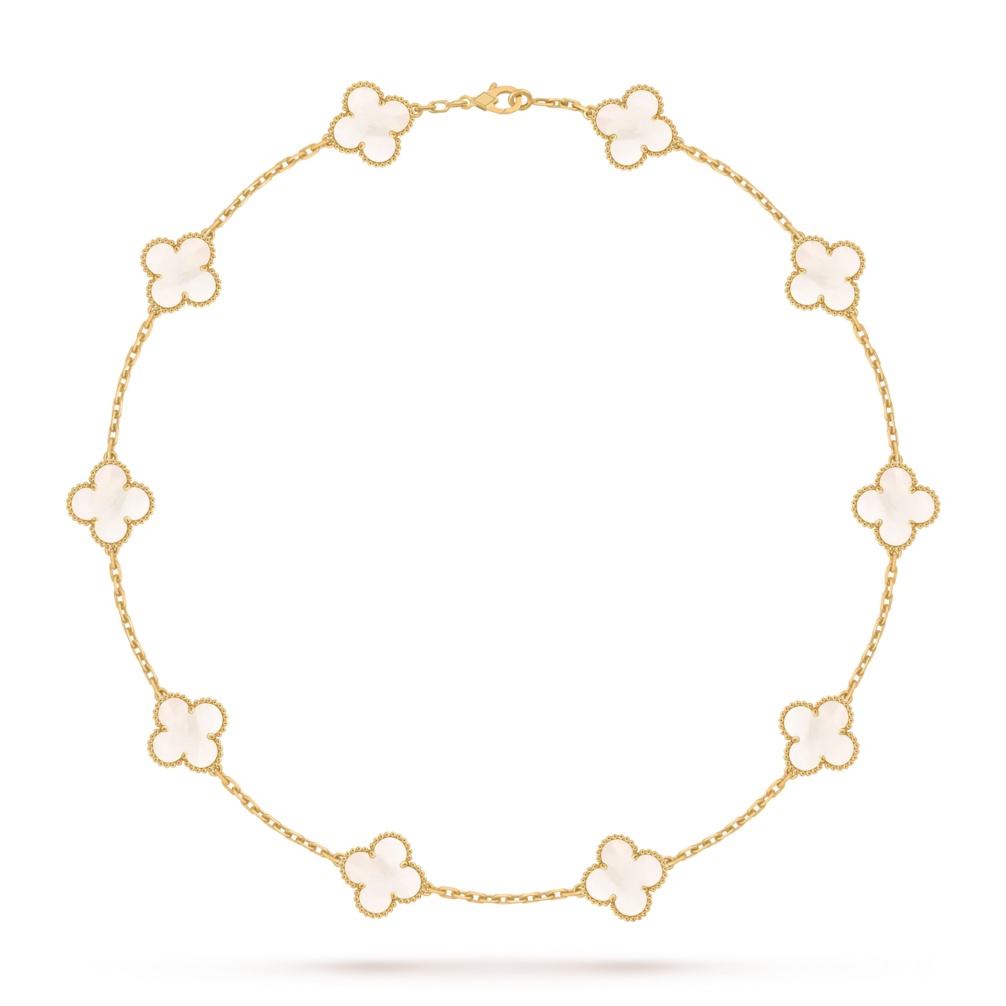 [Favorite]CLASSIC LUCKY 10-MOTIF CLOVER NECKLACE GOLD COLLECTION