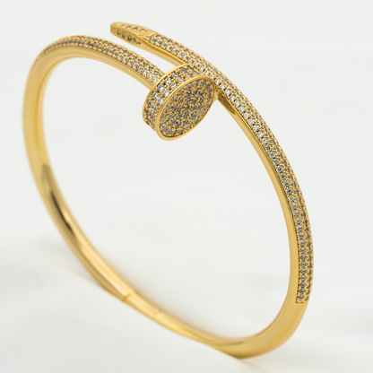 [Favorite]JUSTE UN CLOU 3.5MM FULL PAVÉ NAIL BANGLE