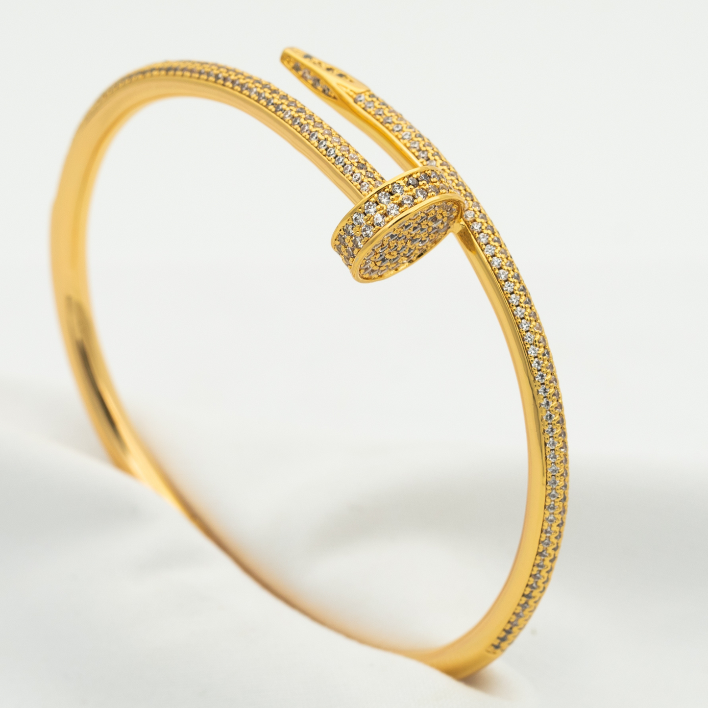 [Favorite]JUSTE UN CLOU 3.5MM FULL PAVÉ NAIL BANGLE
