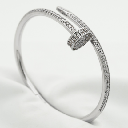 [Favorite]JUSTE UN CLOU 3.5MM FULL PAVÉ NAIL BANGLE