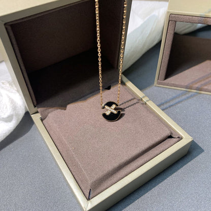 [Favorite]JEUX DE ROSE GOLD DIAMOND NECKLACE