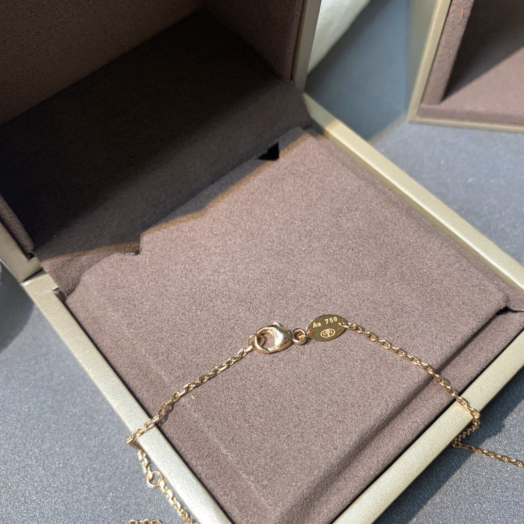[Favorite]JEUX DE ROSE GOLD DIAMOND NECKLACE