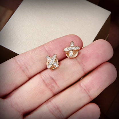 [Favorite]GOLDBESETZTE DIAMANT-OHRRINGE