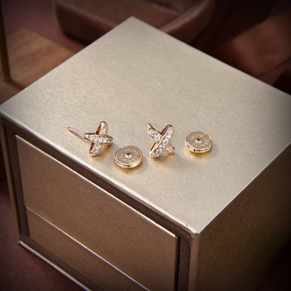 [Favorite]GOLDBESETZTE DIAMANT-OHRRINGE