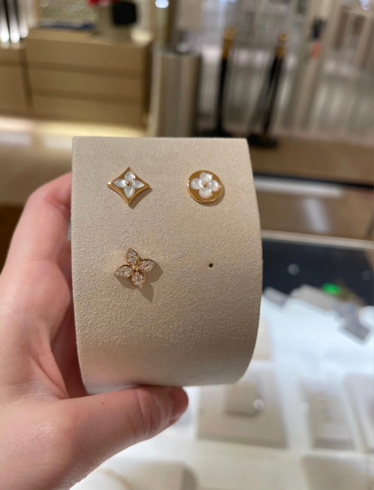 [Favorite]STAR BLOSSOM STUD EARRINGS ROSE GOLD DIAMONDS