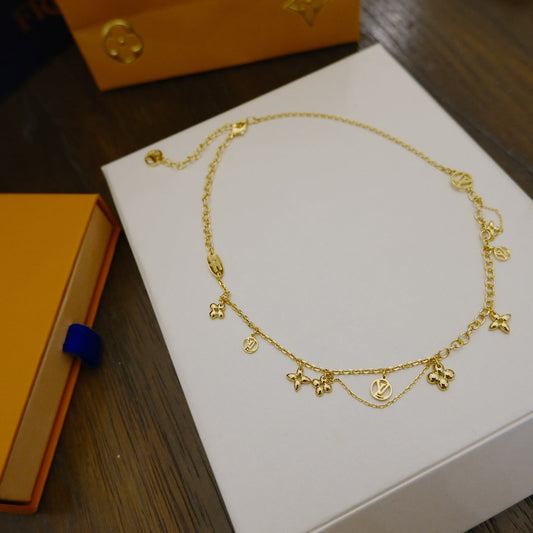 [Favorite]BLOOMING SUPPLE NECKLACE BRASS