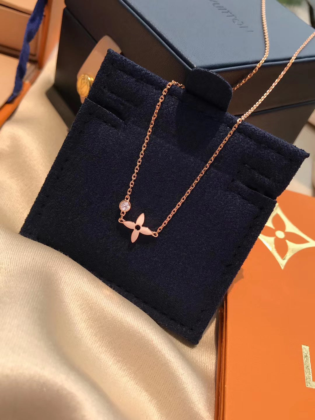 [Favorite]BLOSSOM PENDANT ROSE GOLD AND DIAMOND