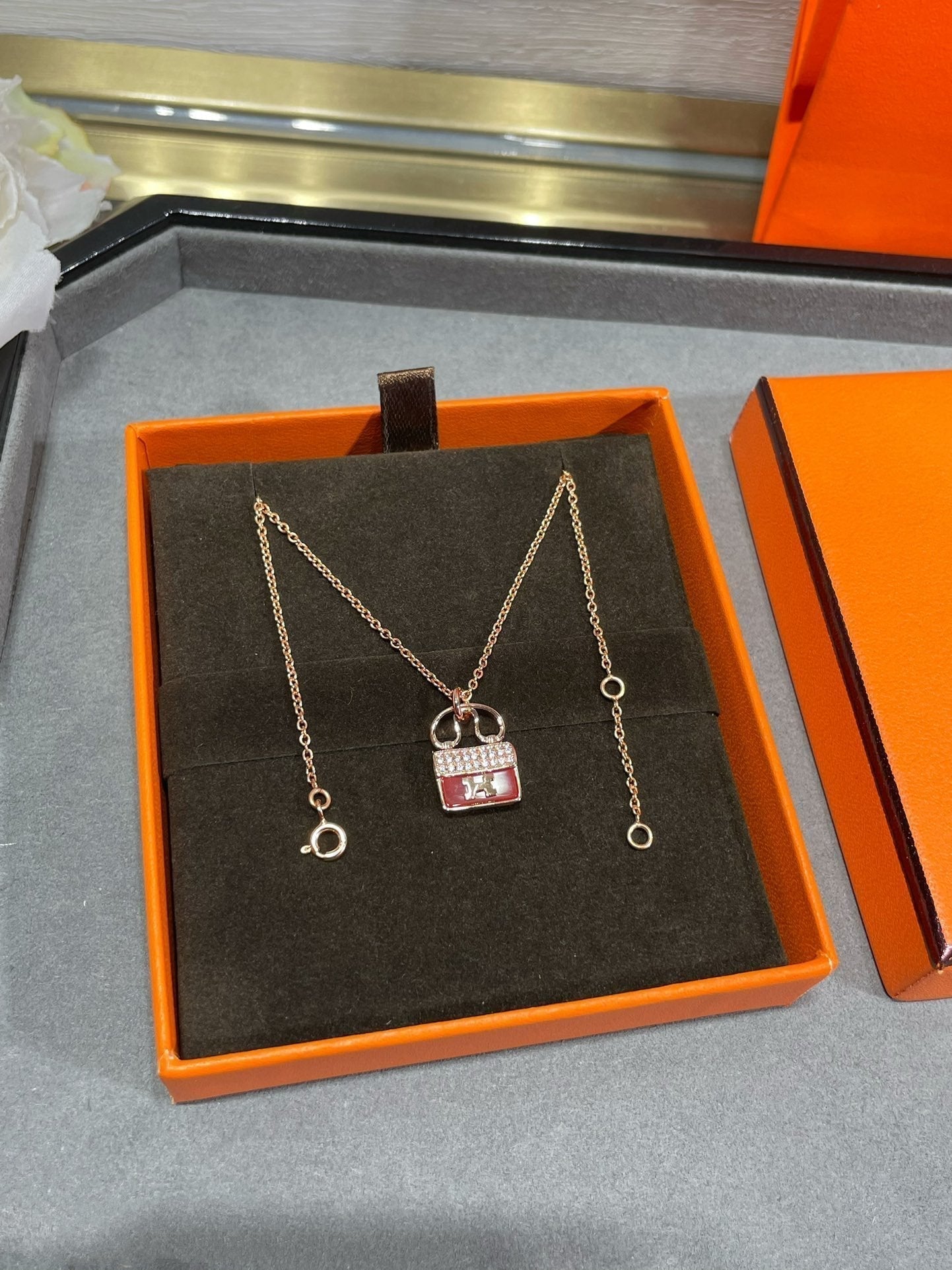 [Favorite]H CIRCE MOISSANITE PENDANT NECKLACE GOLD