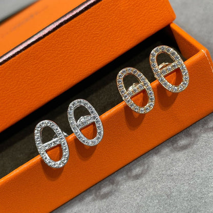[Favorit] HM VOLLSTÄNDIGE DIAMANT SCHWEINE NASE OHRRINGE