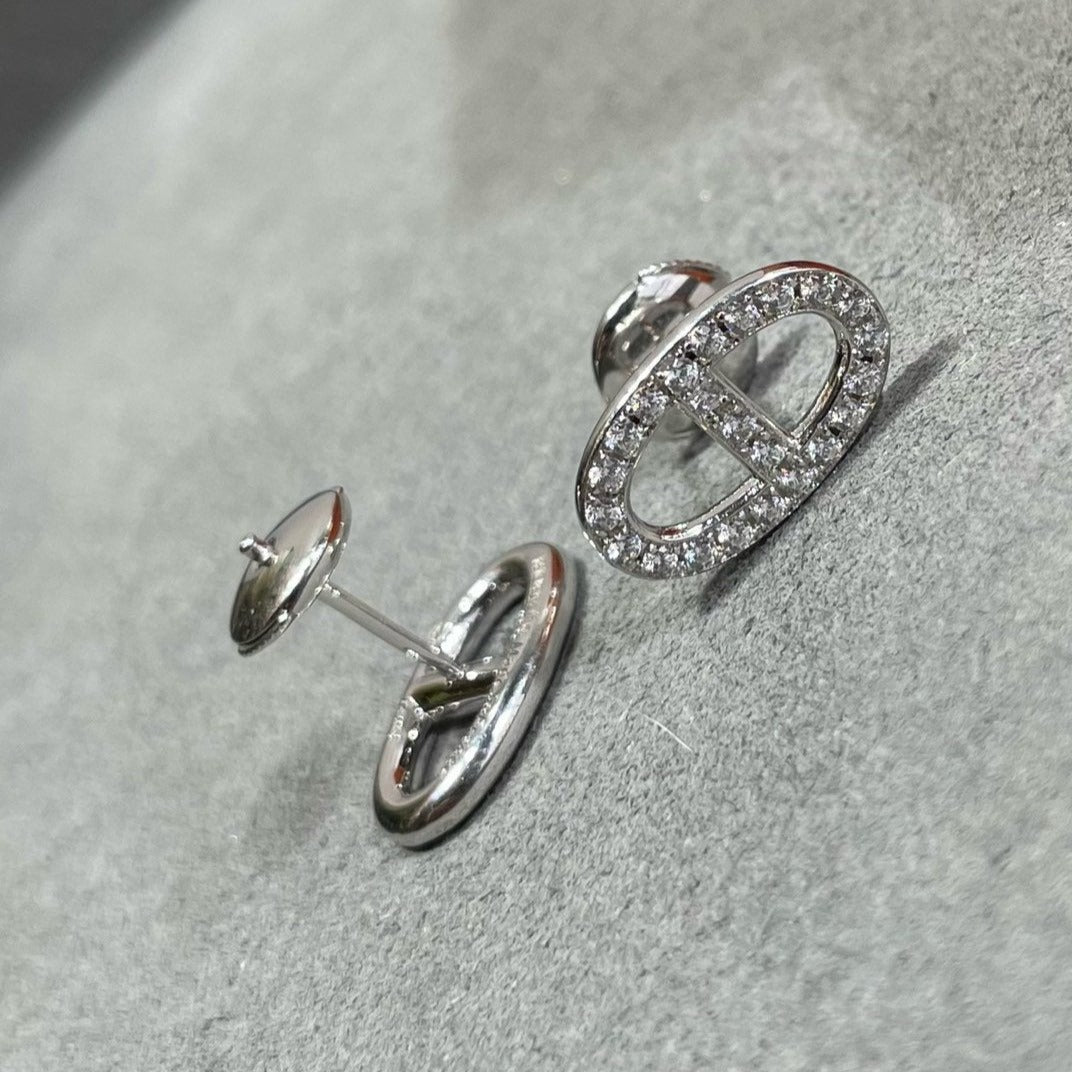 [Favorit] HM VOLLSTÄNDIGE DIAMANT SCHWEINE NASE OHRRINGE