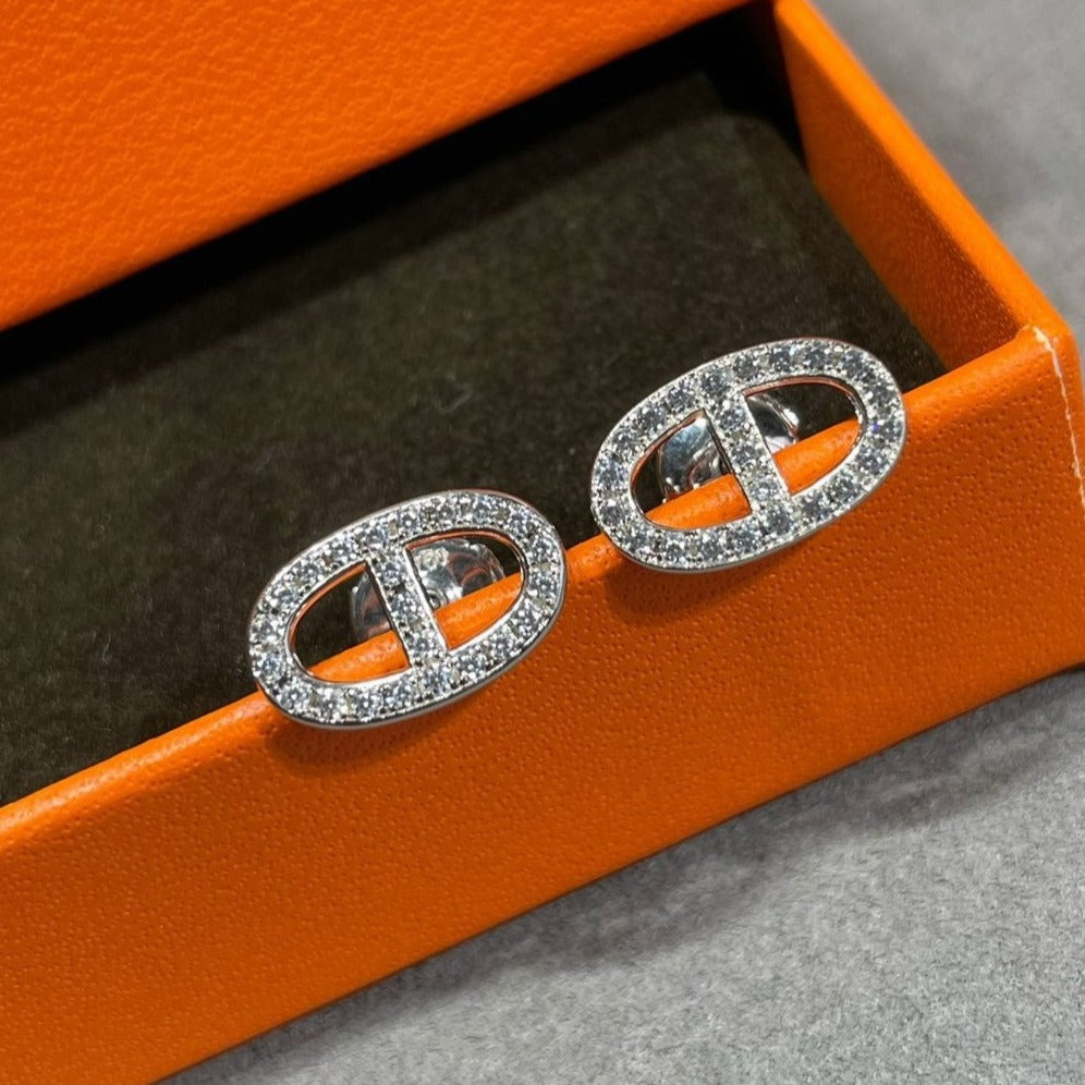 [Favorit] HM VOLLSTÄNDIGE DIAMANT SCHWEINE NASE OHRRINGE