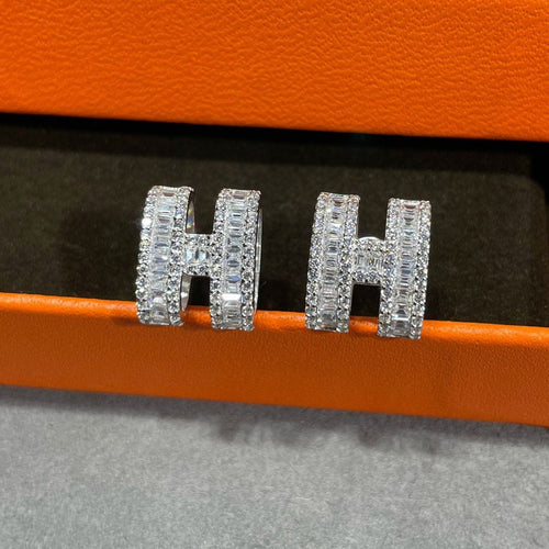 [Lieblingsartikel]H-OHRSTECKER MIT SILBERDIAMANTEN